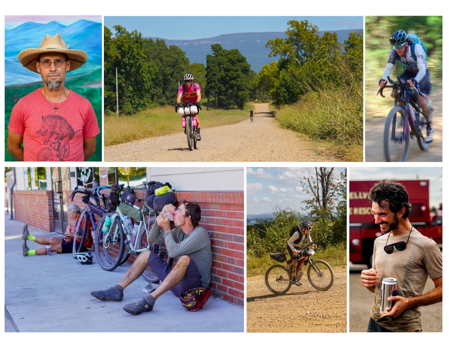 candid portraits of community at arkansas high country race
