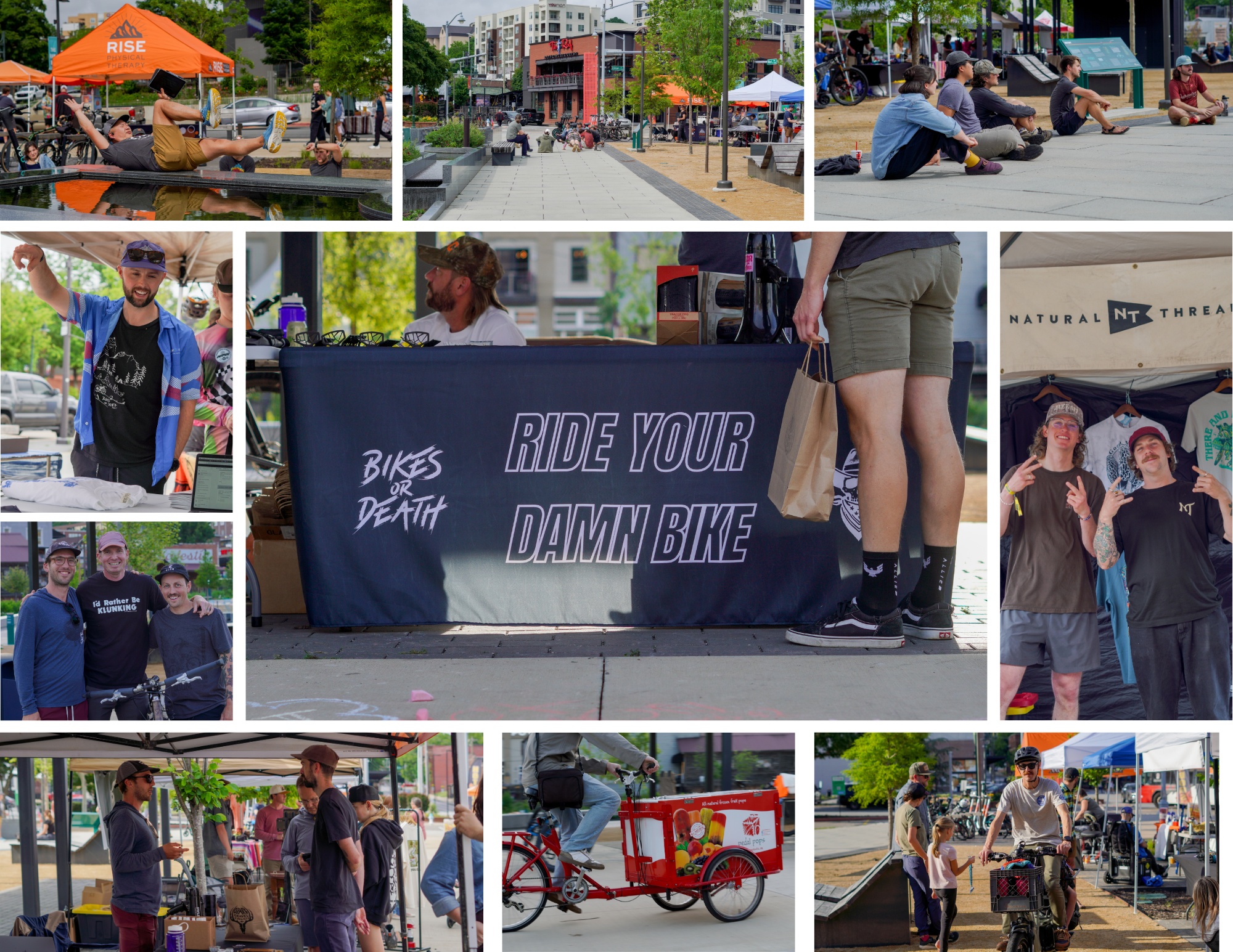 candid photographs from the fayetteville ride your damn bike festival